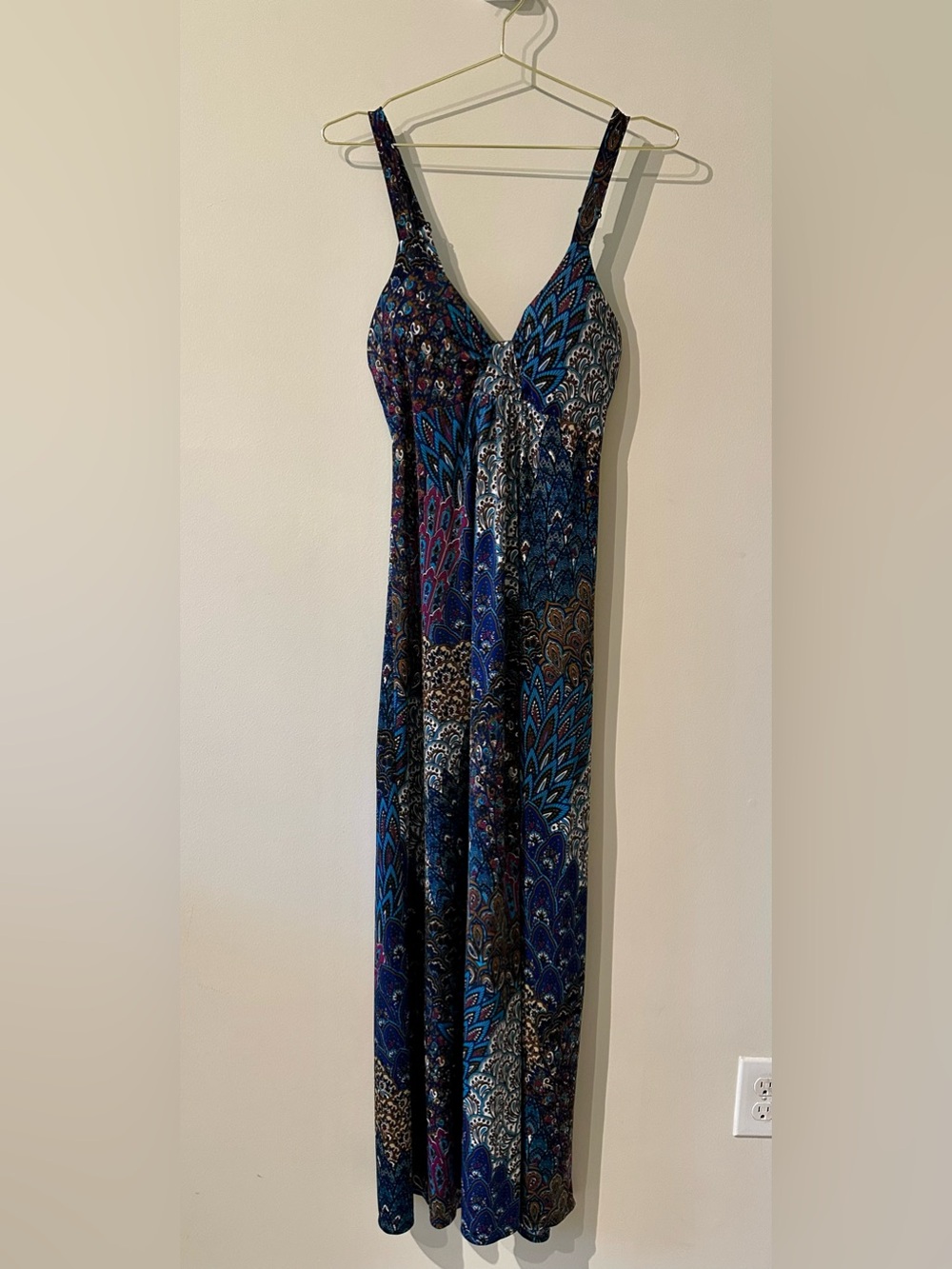 Raindrops by Papillon Maxi Dress size Small